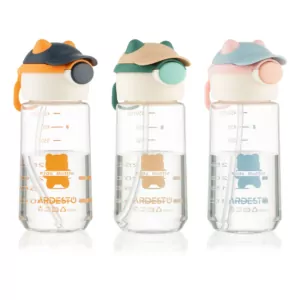 Ardesto Bottle Bear 550ml, plastic, pink