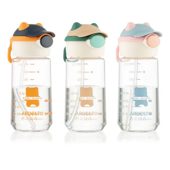 Ardesto Bottle Bear 550ml, plastic, pink