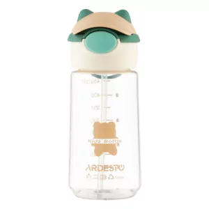 Пляшка для води Ardesto Bear 550мл, пластик, зелений