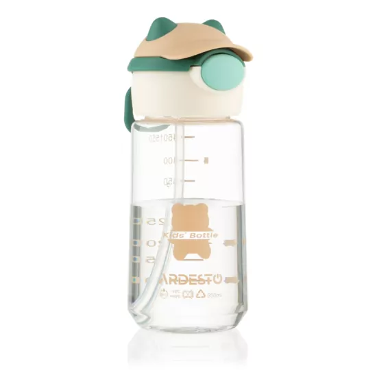 Пляшка для води Ardesto Bear 550мл, пластик, зелений