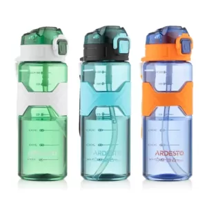 Пляшка для води Ardesto Fitness 800мл, пластик, зелений