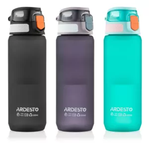 Бутылка для воды Ardesto Matte 800мл, пластик, черный