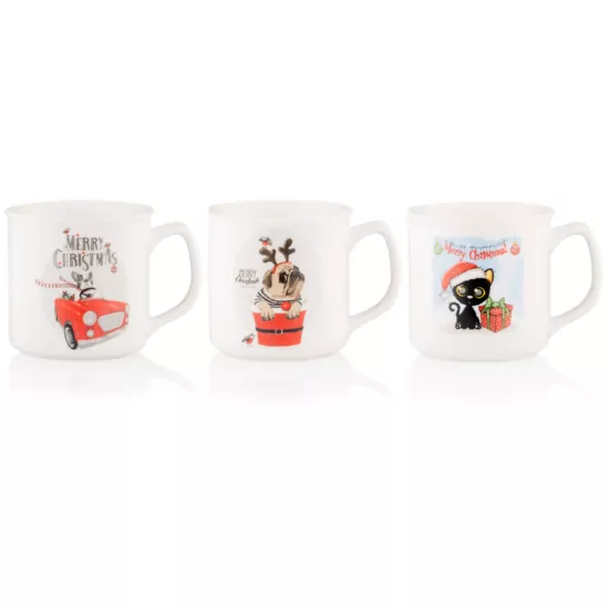 ARDESTO Чашка Merry Christmas, 360мл, порцеляна