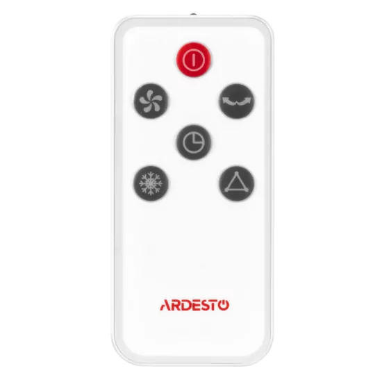 Охолоджувач повітря ARDESTO ACO-B7 3в1 охолоджувач-зволожувач-вентилятор, 15 м2, ел. кер-ня, резервуар 7 л., 430 м3/год, дисплей, таймер, авто вим-ня, пульт дк, біл/чорн