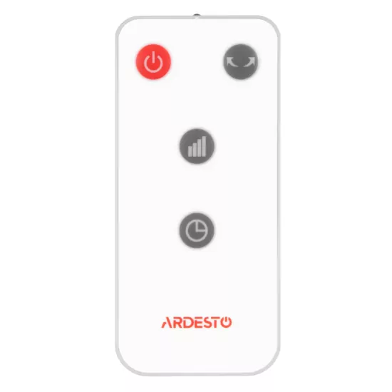 Floor fan ARDESTO FN-B1140R floor fan, 40 cm, 55W, electric control, display, timer, remote control, round support, white