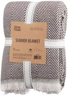 Ardesto Summer blanket 190x220cm, 100% cotton, brown