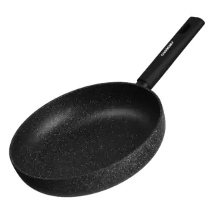 Сковорода глибока з кришкою Ardesto Black Mars Alcor, 26см, алюміній, чорний
