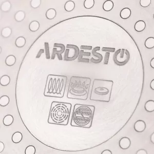 Сковорода глибока з кришкою Ardesto Black Mars Alcor, 26см, алюміній, чорний