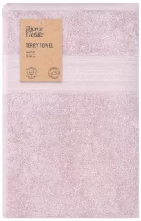Рушник махровий Ardesto SuperSoft 70х140см, 100% бавовна, рожевий