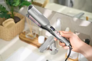 Плойка для завивки волос Ardesto Pink Touch, 55Вт, 100-200C, керамика, серый+розовий