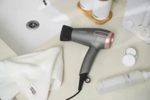 Ardesto Hair Dryer Pink Touch, 2000W, 2 speeds, 2 heat setting, foldable handle, gray+pink