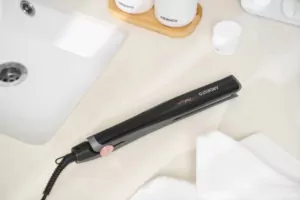 Ardesto Hair straightener Pink Touch, 32W, 110-200C, ceramics, gray+pink