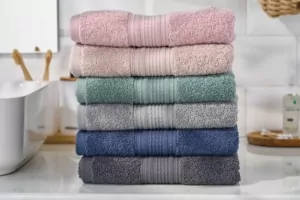 Рушник махровий Ardesto SuperSoft 70х140см, 100% бавовна, сірий темний