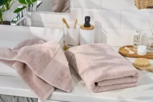 Рушник махровий Ardesto SuperSoft 70х140см, 100% бавовна, бежевий