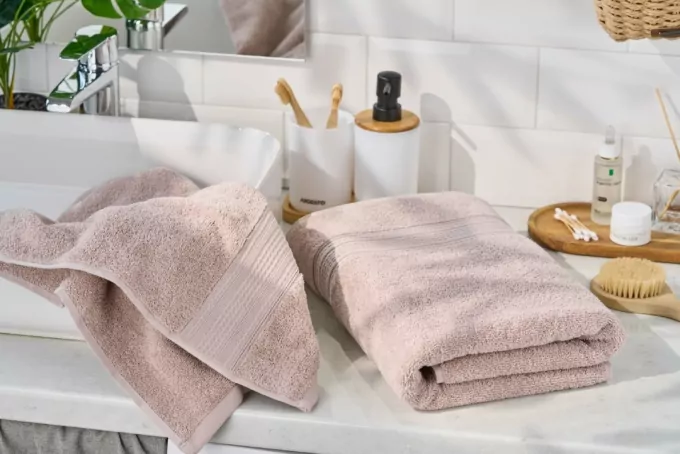 Рушник махровий Ardesto SuperSoft 70х140см, 100% бавовна, бежевий