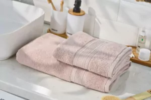 Рушник махровий Ardesto SuperSoft 70х140см, 100% бавовна, бежевий