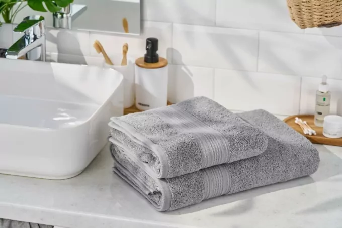 Рушник махровий ARDESTO SuperSoft 50х90см, 100% бавовна, сірий