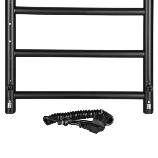 Ardesto towel dryer electric Classik-TR K, 770×530х80mm, timer-regulator, steel, black matt