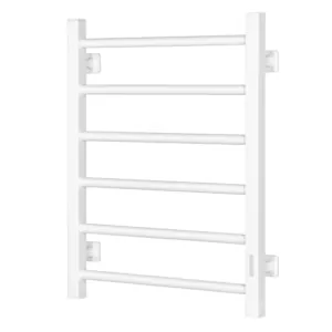 Ardesto electric towel dryer EKO, 480x600mm, button, steel, right connection, white