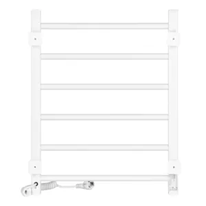 Ardesto electric towel dryer EKO, 480x600mm, button, steel, right connection, white