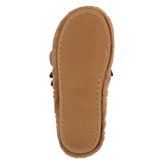 Обувь домашняя ARDESTO Christmas 36/37 размер, 100% полиэстер, подошва 100% резина, коричневый