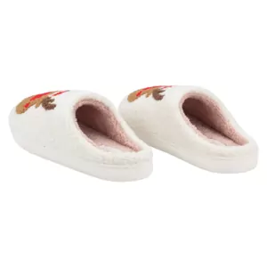 Обувь домашняя ARDESTO Christmas 40/41 размер, 100% полиэстер, подошва 100% резина, белый