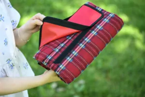 Плед Ardesto Picnic 130х170см, 100% поліестер, клітинка червоний
