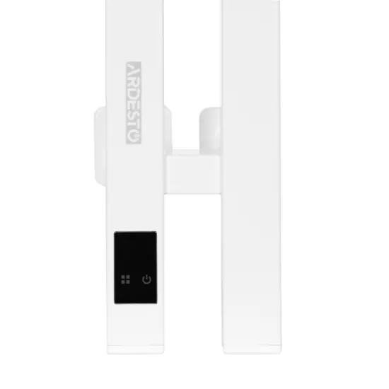 Ardesto electric towel warmer Elina Smart, 90x1200mm, timer-regulator, steel, white