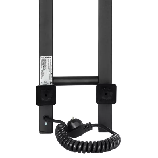 Ardesto electric towel warmer Elina Eco, 160x1000mm, button, steel, black moire