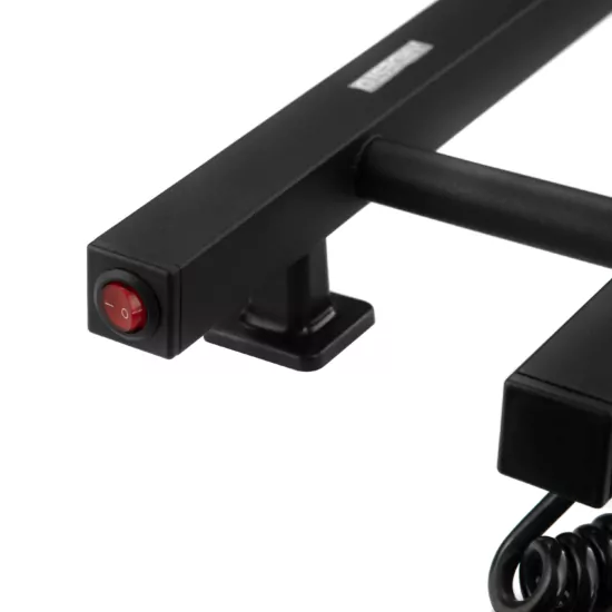 Ardesto electric towel warmer Elina Eco, 160x1000mm, button, steel, black moire