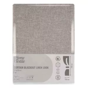 Штора ARDESTO 150х270см, блекаут рогожка, 100% поліестер, тауп