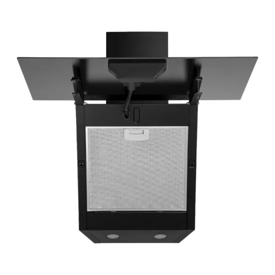 Витяжка Ardesto похила, 60см, 900м3ч, скло, 2х1Вт LED, кнопкове, чорний