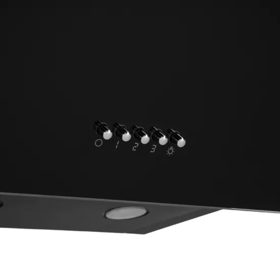 Витяжка Ardesto похила, 60см, 900м3ч, скло, 2х1Вт LED, кнопкове, чорний