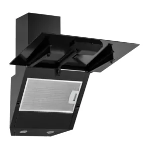 Hood Ardesto Inclined hood, 50cm, 450m3h, glass, 2х1W LED, button, black