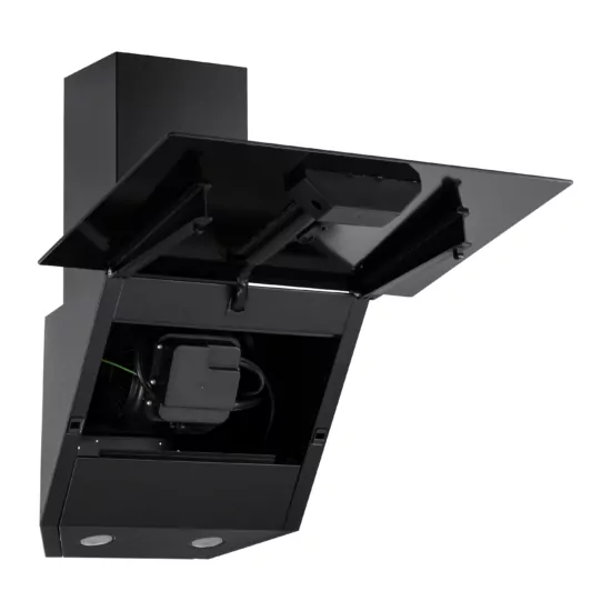 Hood Ardesto Inclined hood, 50cm, 450m3h, glass, 2х1W LED, button, black