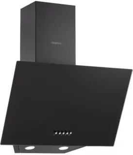 Витяжка ARDESTO похила, 50см, 450м3ч, скло, 2х1Вт LED, кнопкове, чорний