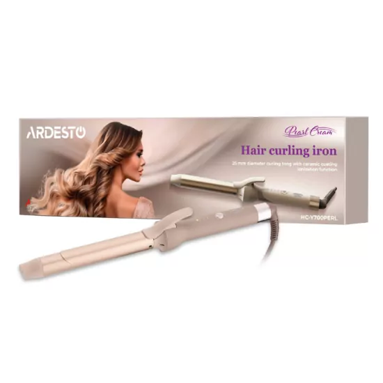Плойка Ardesto Pearl Cream HC-Y700PER , 48Вт, >200С, дисплей, керамика, бежевый