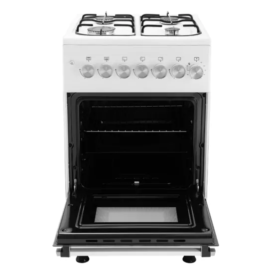 Cooker ARDESTO gas, 50L, 50x60cm, electric ignition, timer, LPG conversion set (gas cylinder connection), white