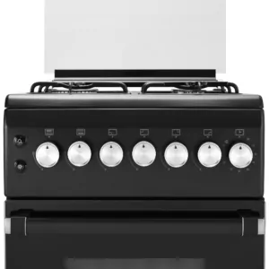 Плита ARDESTO газовая, 50л, 50×60см, стеклянная крышка, электроподжиг, таймер, термометр, кофе адаптер, форсунки LPG (подключение газового баллона), черный