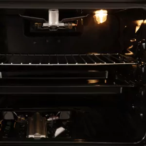 Cooker ARDESTO gas, 58L, 60x60cm, glass lid, electric ignition, lighting, timer, thermometer, drop-down drawer, LPG conversion set (gas cylinder connection), brown