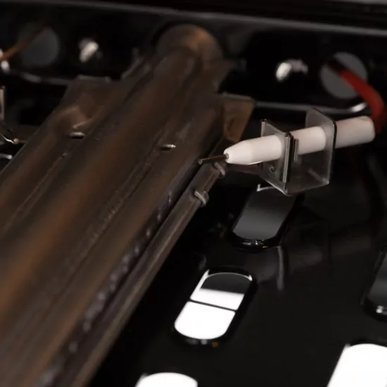 Cooker ARDESTO gas, 58L, 60x60cm, glass lid, electric ignition, lighting, timer, thermometer, drop-down drawer, LPG conversion set (gas cylinder connection), brown