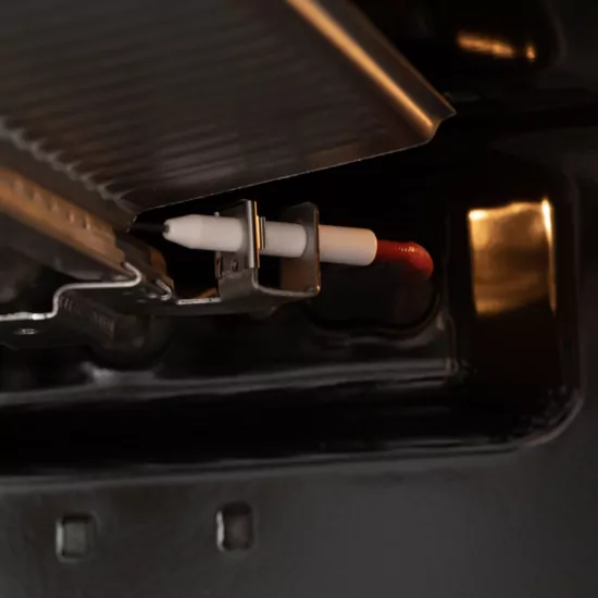 Cooker ARDESTO gas, 58L, 60x60cm, glass lid, electric ignition, lighting, timer, thermometer, drop-down drawer, LPG conversion set (gas cylinder connection), brown