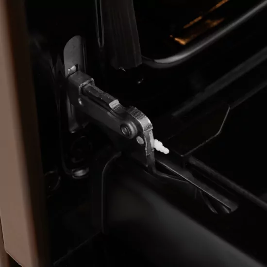 Cooker ARDESTO gas, 58L, 60x60cm, glass lid, electric ignition, lighting, timer, thermometer, drop-down drawer, LPG conversion set (gas cylinder connection), brown