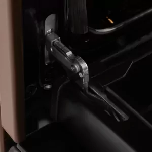 Cooker ARDESTO gas, 58L, 60x60cm, glass lid, electric ignition, lighting, timer, thermometer, drop-down drawer, LPG conversion set (gas cylinder connection), brown