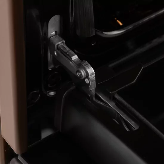 Cooker ARDESTO gas, 58L, 60x60cm, glass lid, electric ignition, lighting, timer, thermometer, drop-down drawer, LPG conversion set (gas cylinder connection), brown