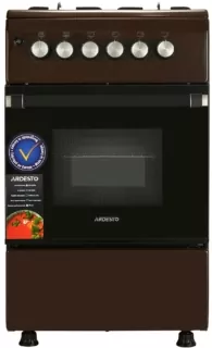 Cooker Ardesto gas, 50L, 50x60cm, electric ignition, LPG conversion set (gas cylinder connection), brown