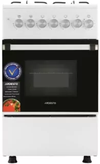 Cooker Ardesto gas, 50L, 50x60cm, electric ignition, timer, LPG conversion set (gas cylinder connection), white