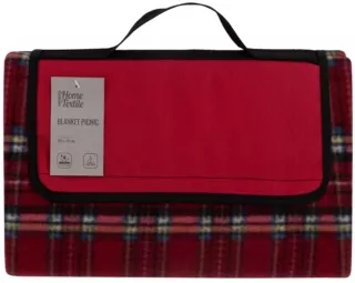 Blanket Ardesto Picnic 130х170cm, 100% polyester, red tartan