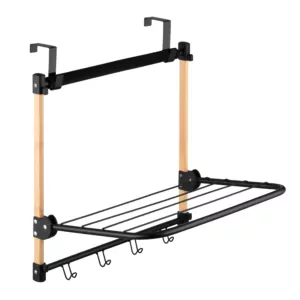 Дверная сушилка Ardesto Minimalism 45x30x40см, бамбук, металл