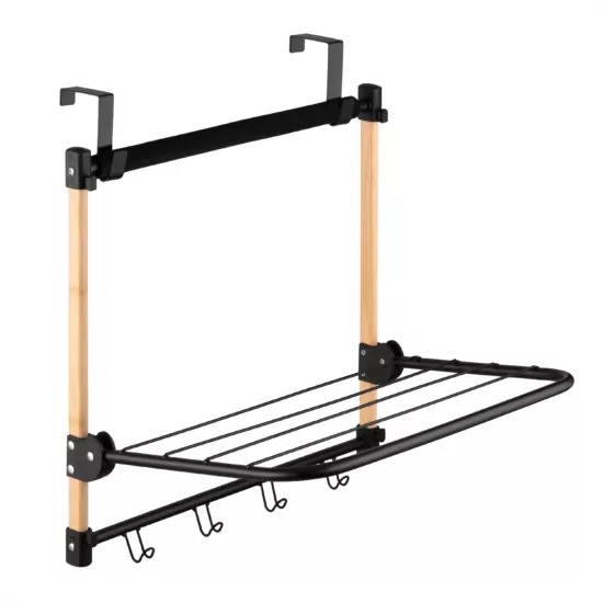 Дверная сушилка Ardesto Minimalism 45x30x40см, бамбук, металл